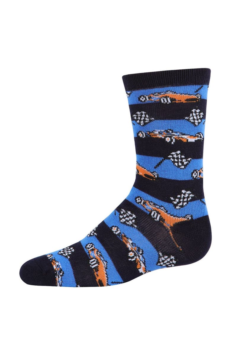 Race Car Crew Socks, Main, color, Navy