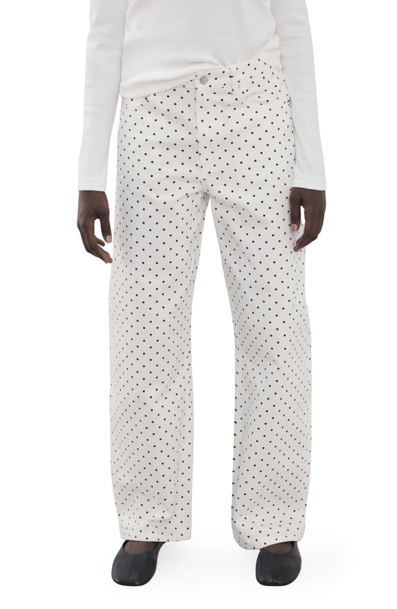 MANGO Dot Balloon Jeans, Main, color, 