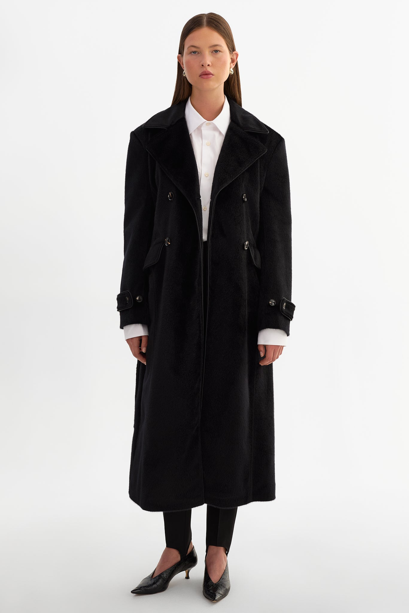 LAMARQUE Wilda | Faux Hair Trench Coat (Women) | Nordstrom
