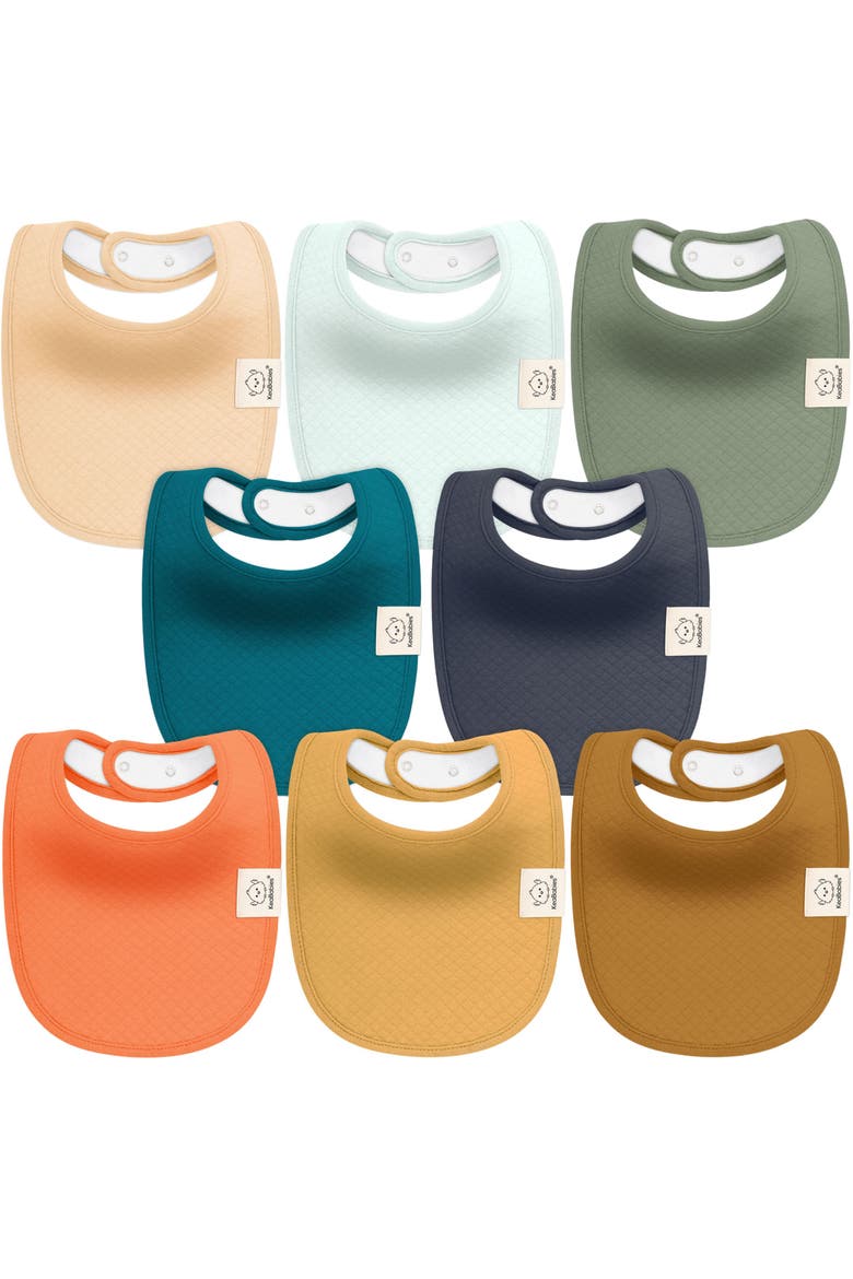8-Pack Quin Drool Bibs, Main, color, Eclipse