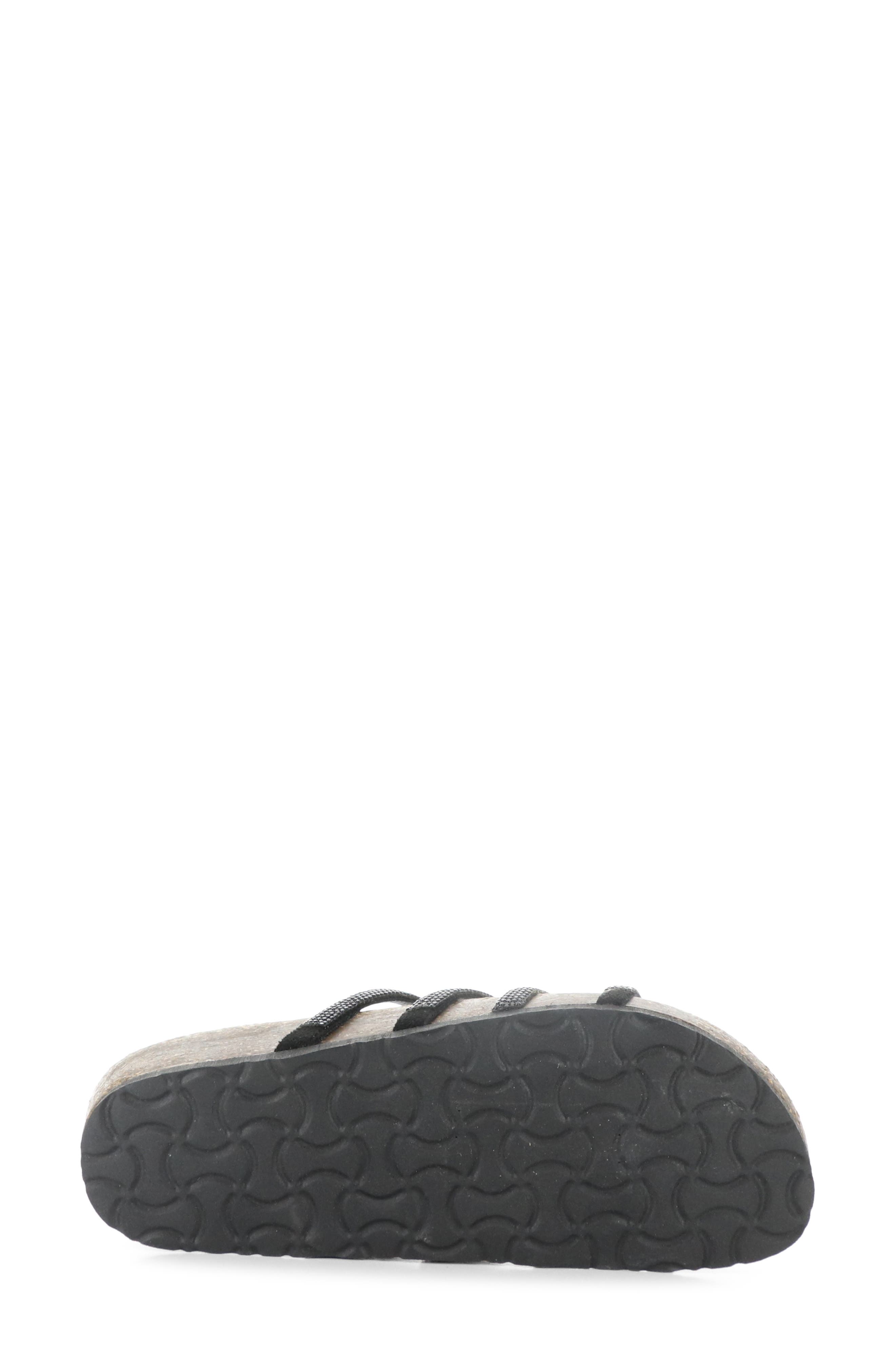 Bos. & Co. Peppy Crystal Strap Slide Sandal, Alternate, color, Black