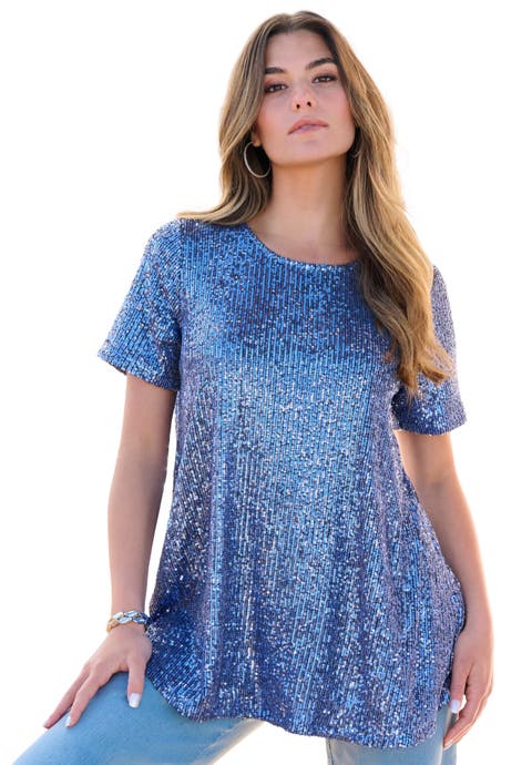 Sequined Swing Tee (Plus)
