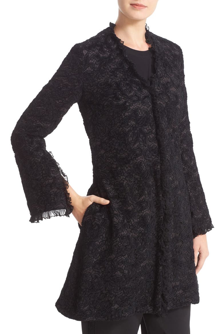 Lace Jacket, Alternate, color, BLACK