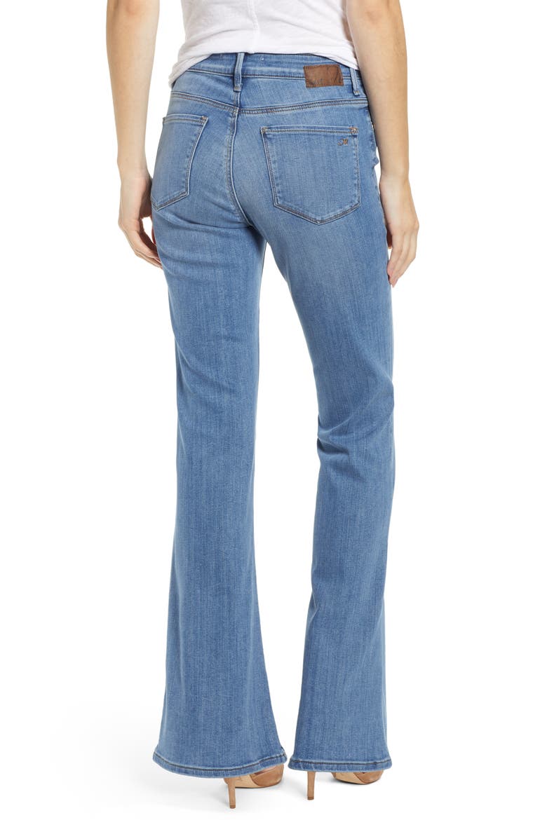 Sydney Brushed Flared Leg Jeans, Alternate, color, LIGHT BRUSH SUPER