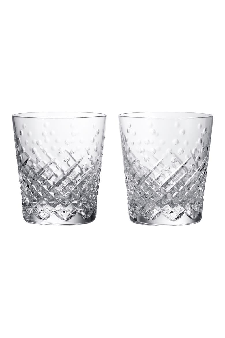 Celebrations Set of 2 Crystal Tumblers, Main, color, NO COLOR