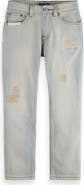 Scotch & Soda Kids' The Dean Rip & Repair Loose Tapered Jeans