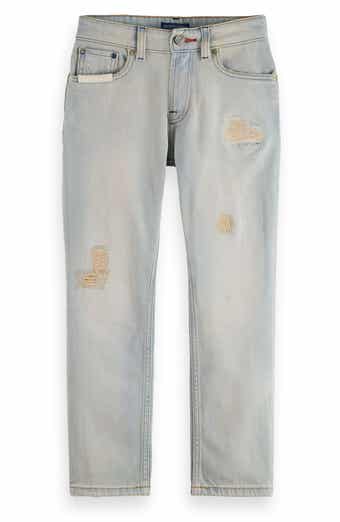 Scotch & Soda Kids' The Dean Rip & Repair Loose Tapered Jeans