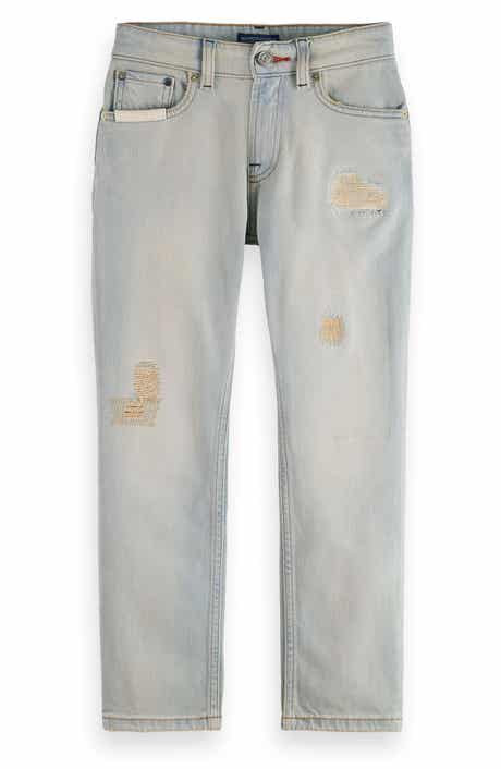 Scotch & Soda Kids' The Dean Rip & Repair Loose Tapered Jeans
