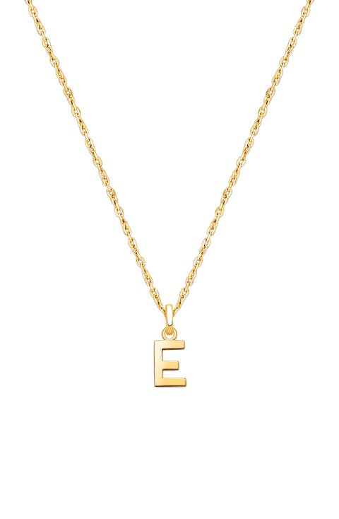 14K Gold Modern Initial 12-14" Necklace