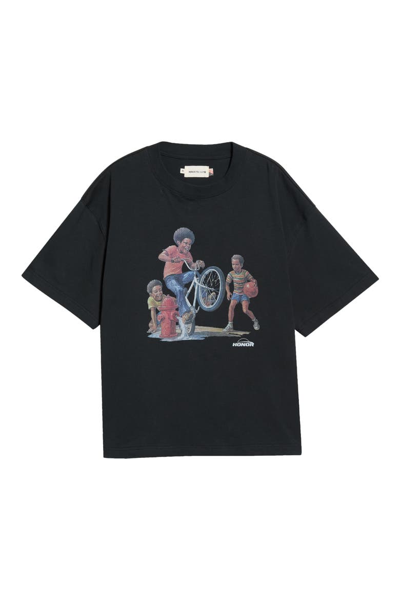 Life Outside Graphic T-Shirt, Main, color, BLACK