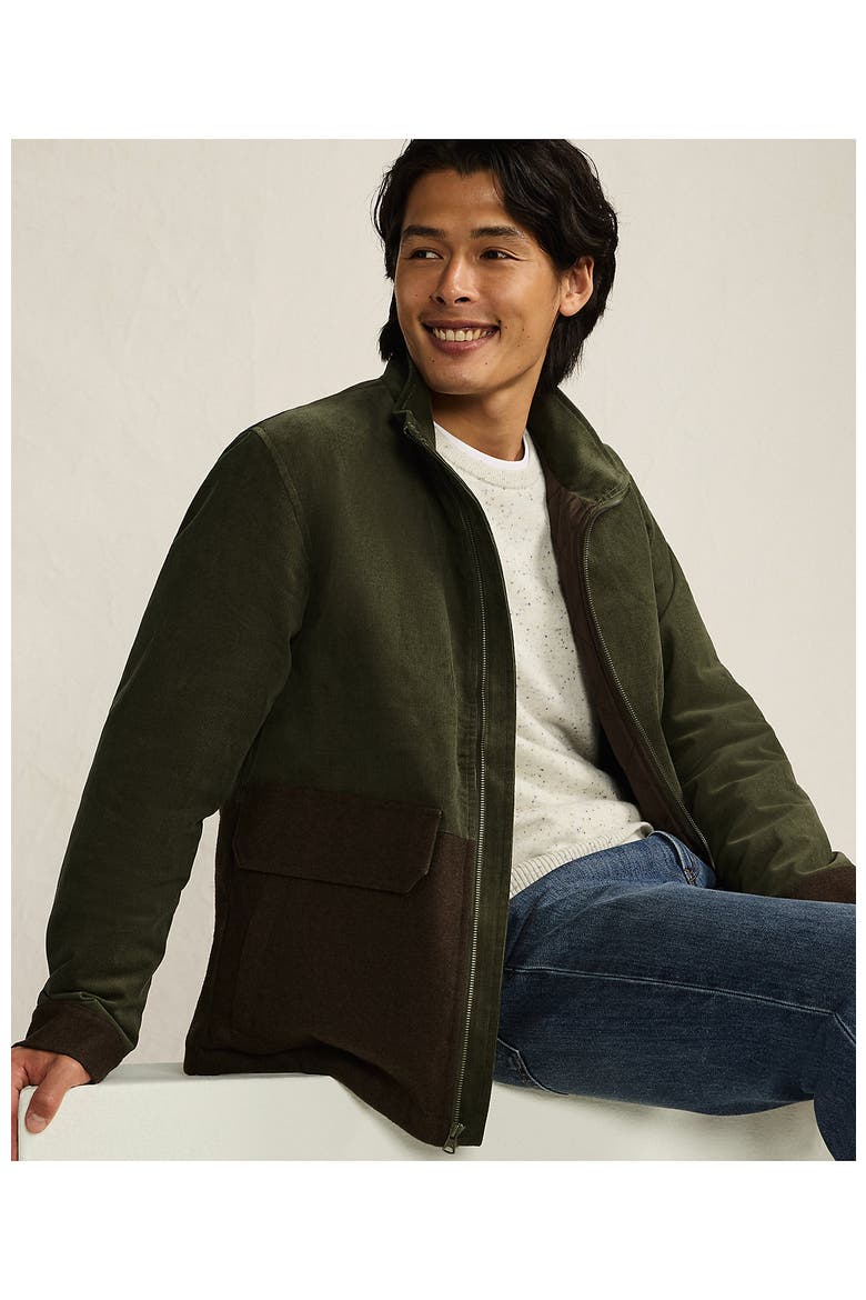 Mixed Media Cord Jacket, Alternate, color, Woodland/Walnut Brown