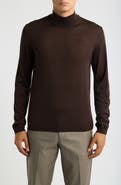 Jack Victor Mock Neck Wool & Silk Sweater