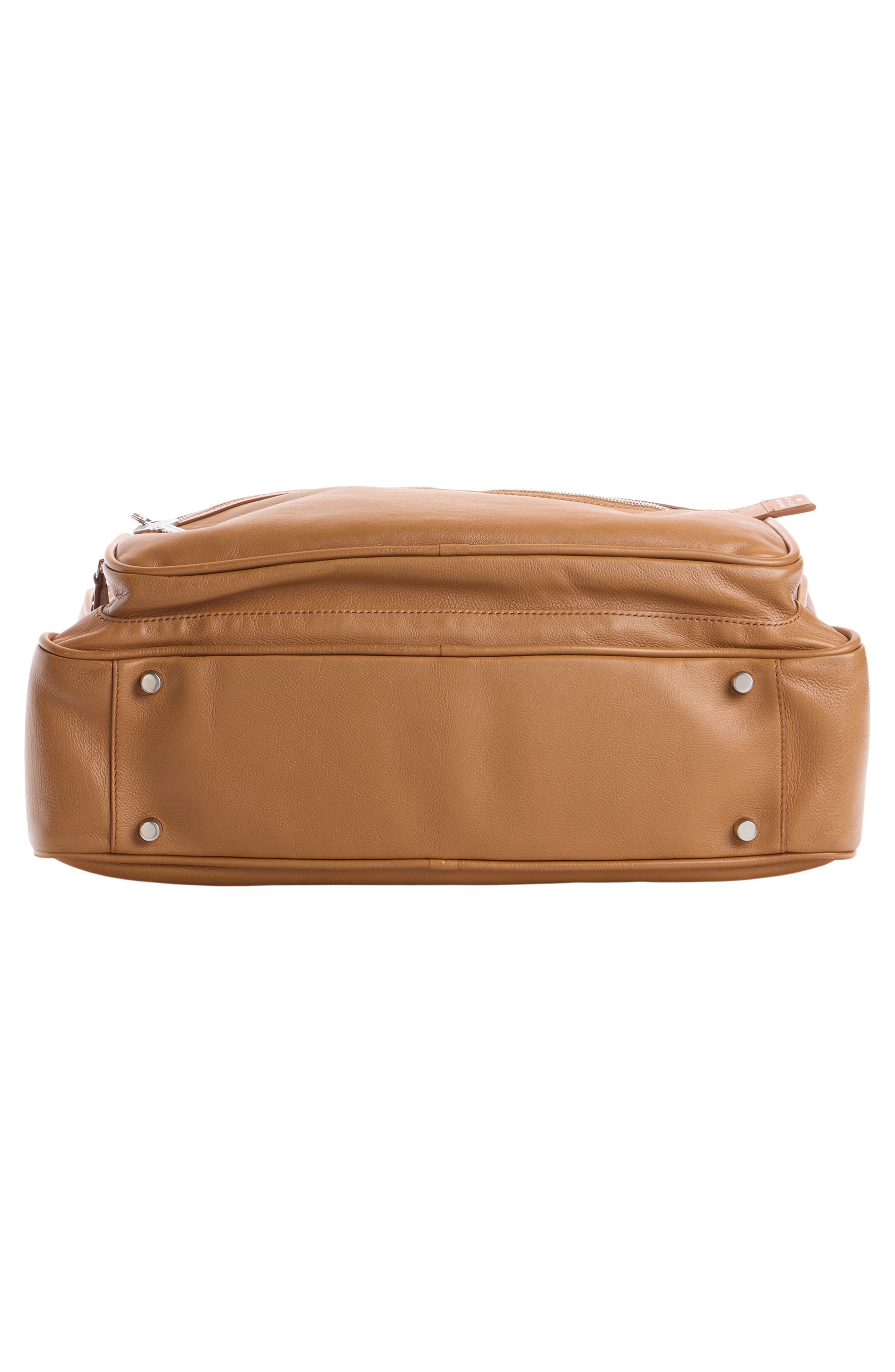 Camero Camera Leather Shoulder Bag, Alternate, color, CARAMEL BROWN
