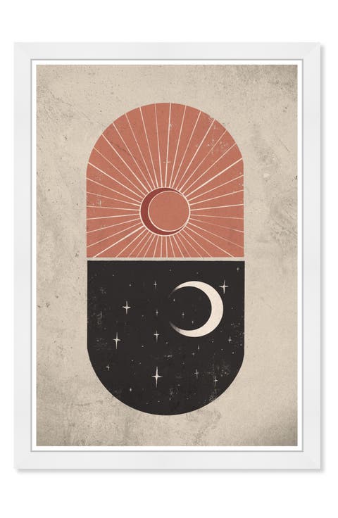 Sun & Moon Cavnas Art - 13" x 19"