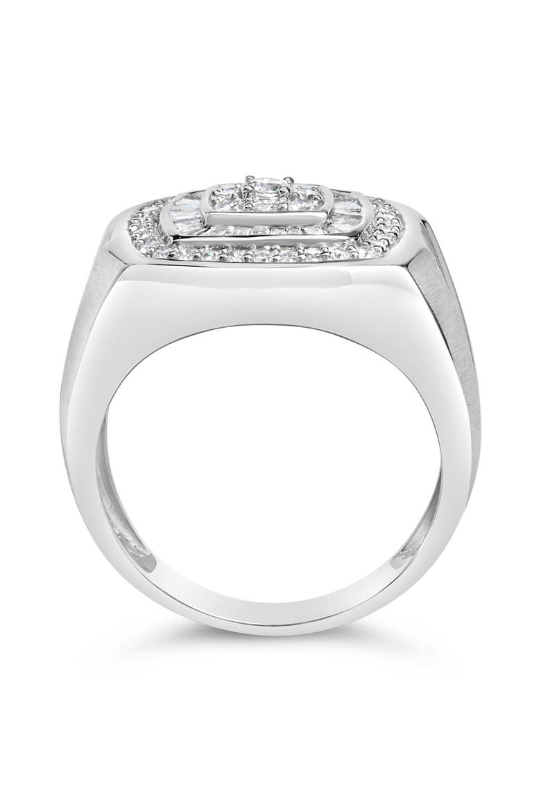 14K White Gold Men's Diamond Band Ring, Alternate, color, White