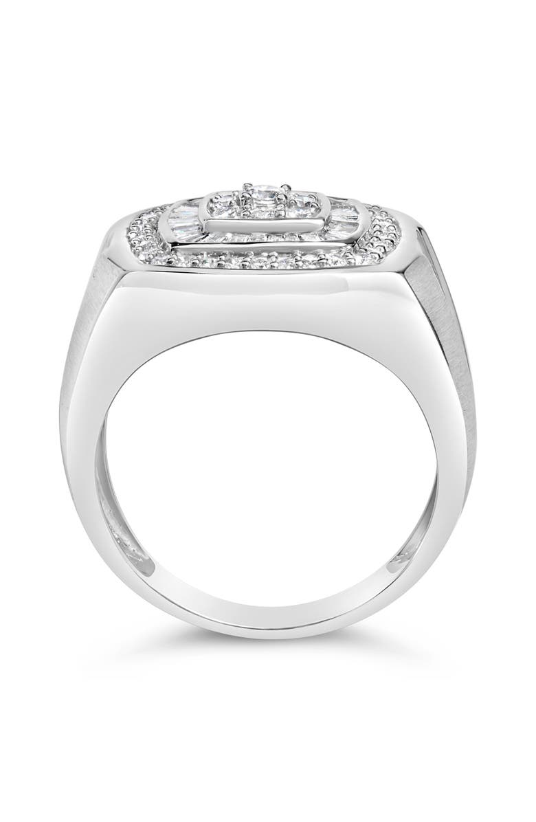 Haus of Brilliance 14K White Gold Men's Diamond Band Ring, Alternate, color, White