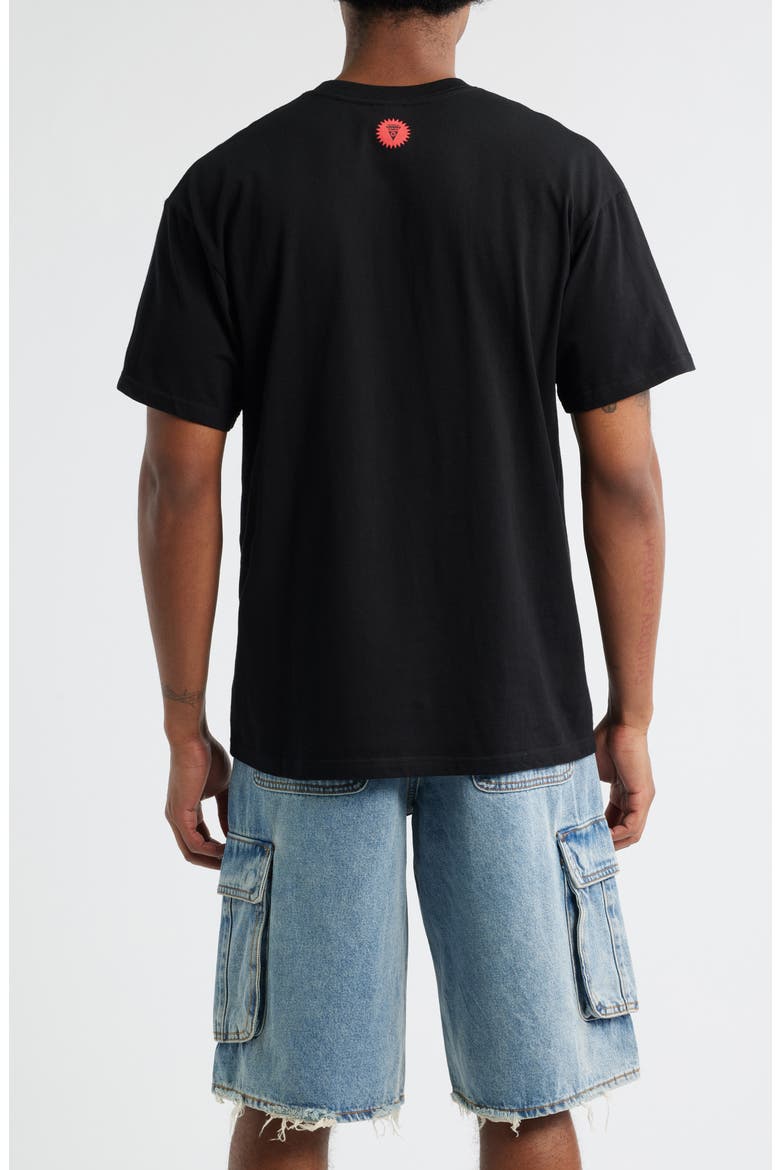 Checker Graphic T-Shirt, Alternate, color, BLACK