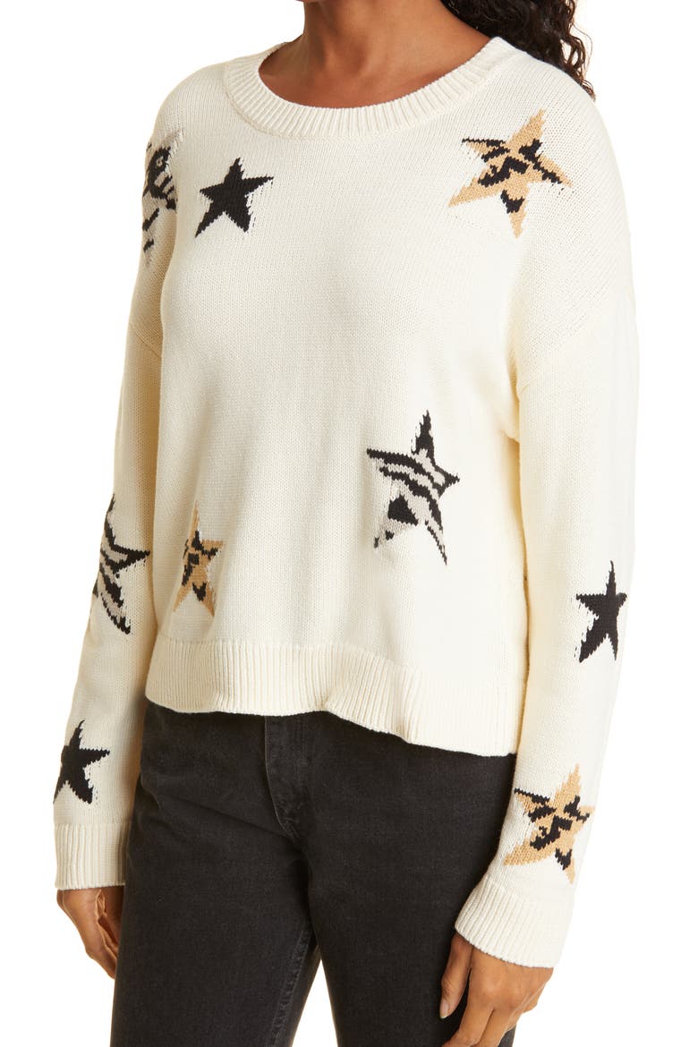 Perci Animal Star Sweater, Alternate, color, NEUTRAL ANIMAL STAR