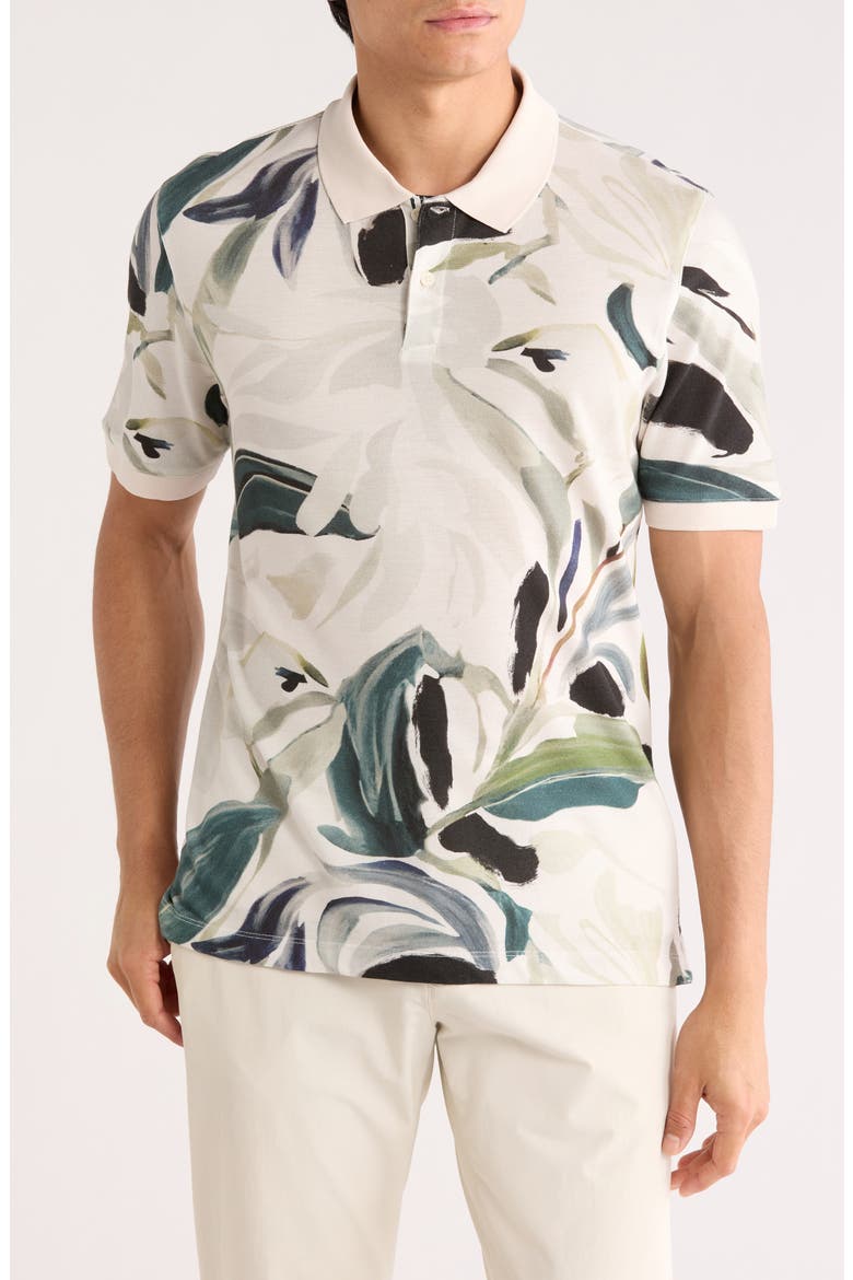 Kivem Short Sleeve Polo, Main, color, ECRU