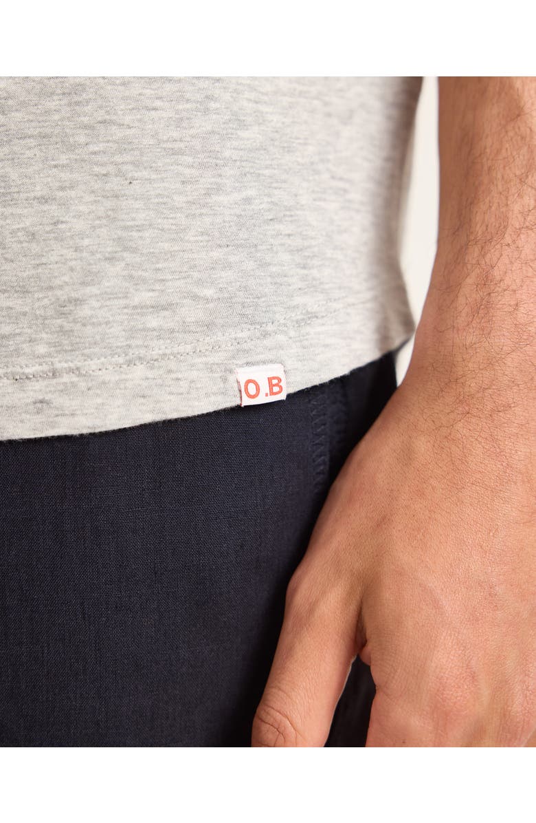 Orlebar Brown Ob T Tailored Fit Crew Neck T-Shirt, Alternate, color, Mid Grey Melange