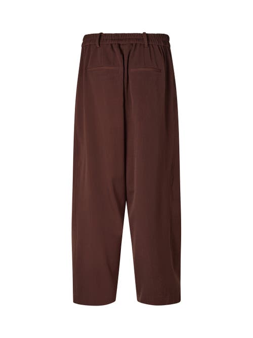 Masai Copenhagen Mapunna High Waisted Cropped Pants In Brown