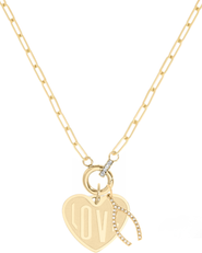 CUFFED BY NANO Love Heart 14k Gold Filled Charm Necklace