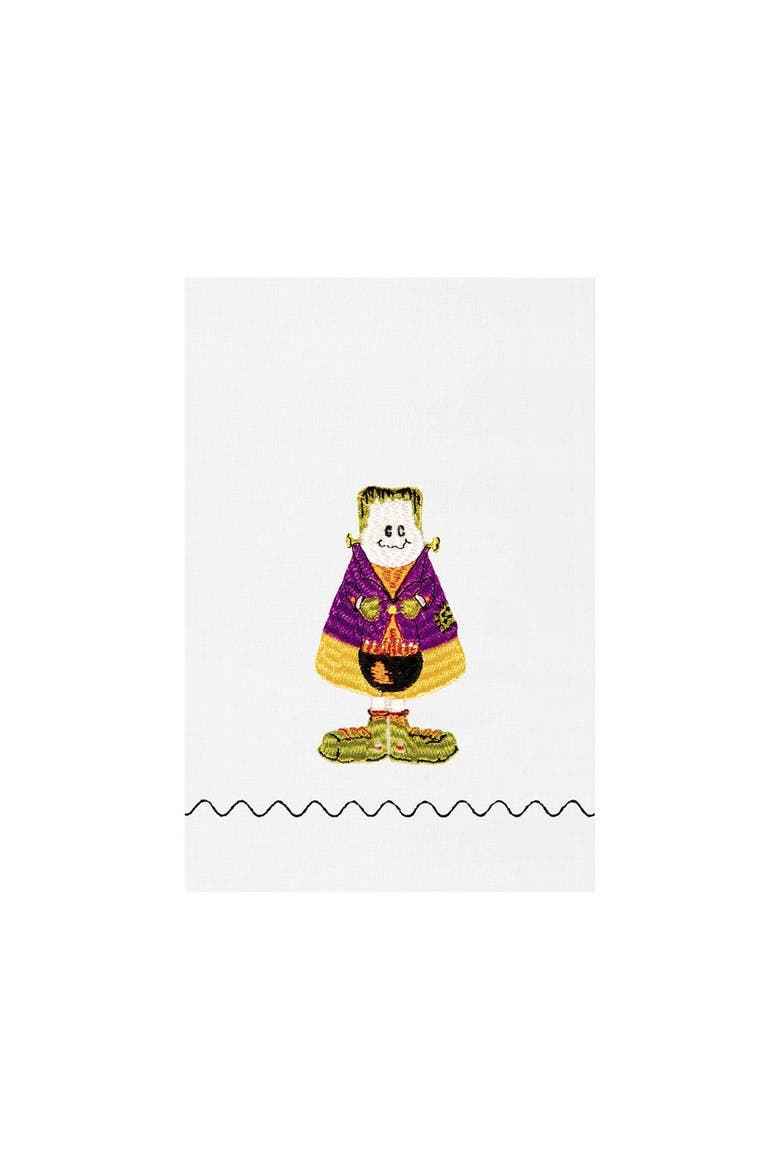 Frankenstein Halloween Guest Towel, Main, color, Purple