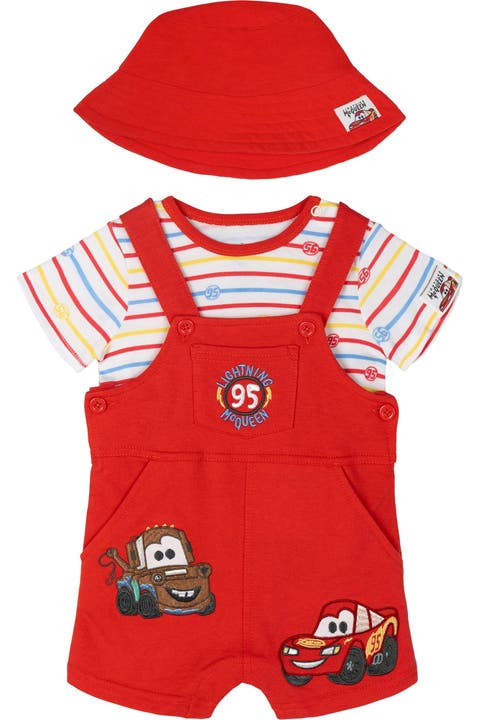 Pixar 3-piece Shortall, T-shirt And Hat Set (baby)