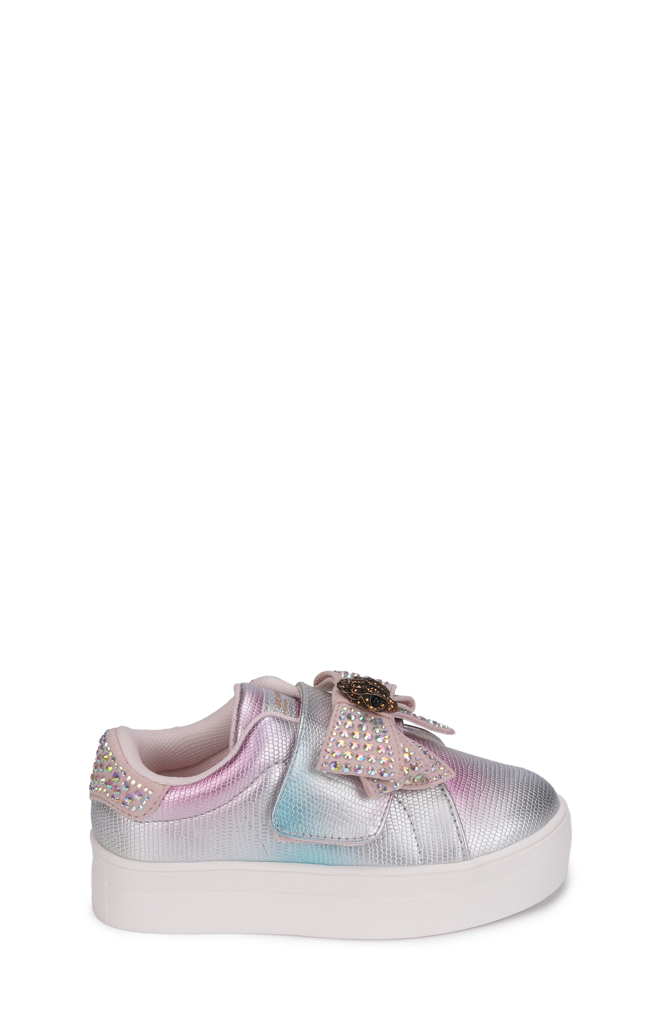 Kids' Mini Laney Bow Sneaker, Alternate, color, PINK/ IRIDESCENT