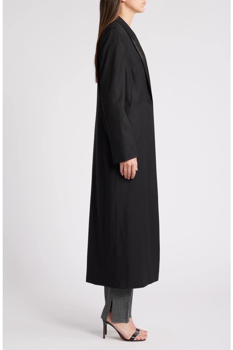 Corari Longline Coat, Alternate, color, BLK