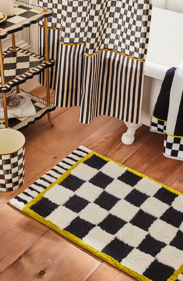 MACKENZIE CHILDS Courtly Check Bath Rug, Alternate, color, 