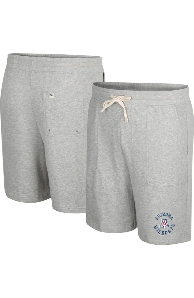 COLOSSEUM Men's Colosseum Heather Gray Arizona Wildcats Love To Hear This Terry Shorts, Main, color,