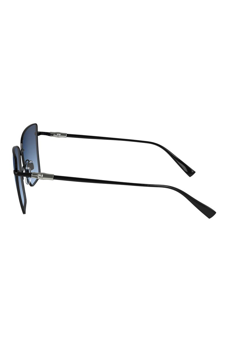 55mm Gradient Square Sunglasses, Alternate, color, BLACK