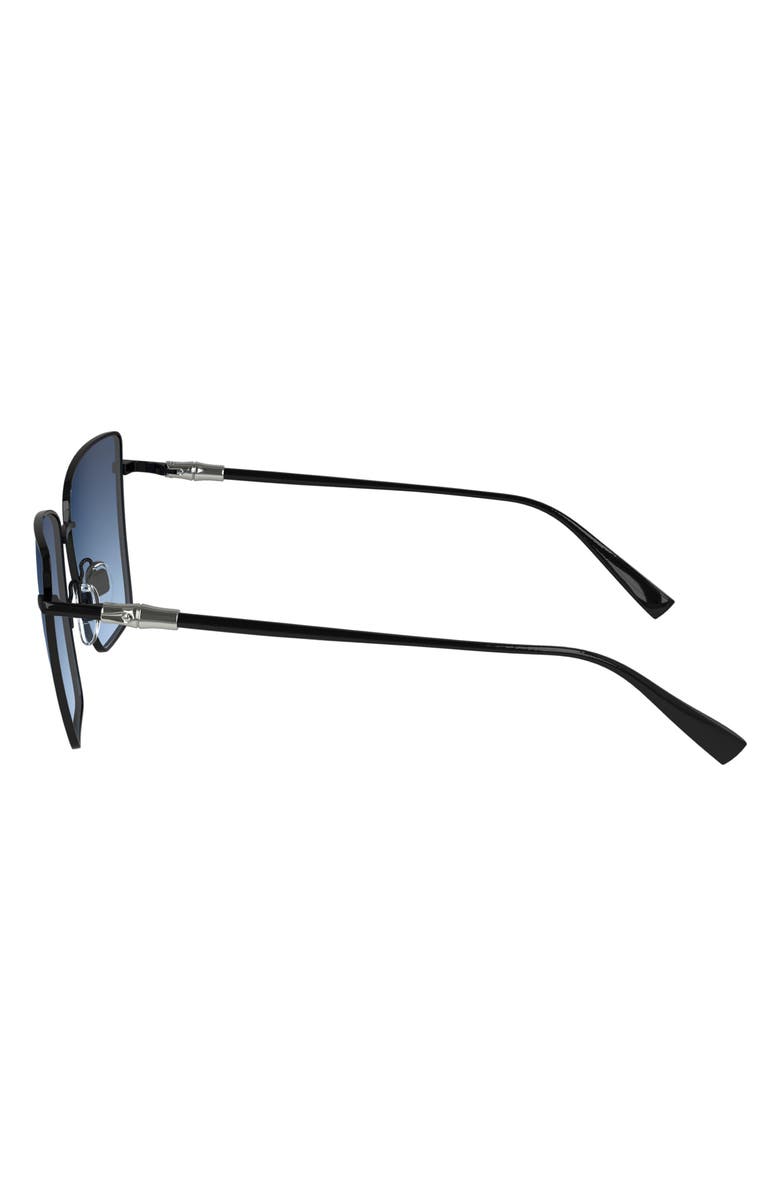 Longchamp 55mm Gradient Square Sunglasses, Alternate, color, Black
