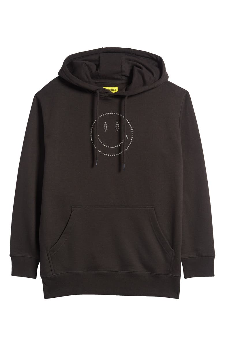 MARKET SMILEY<sup>®</sup> Swarovski<sup>®</sup> Crystal Embellished Cotton Hoodie, Alternate, color,