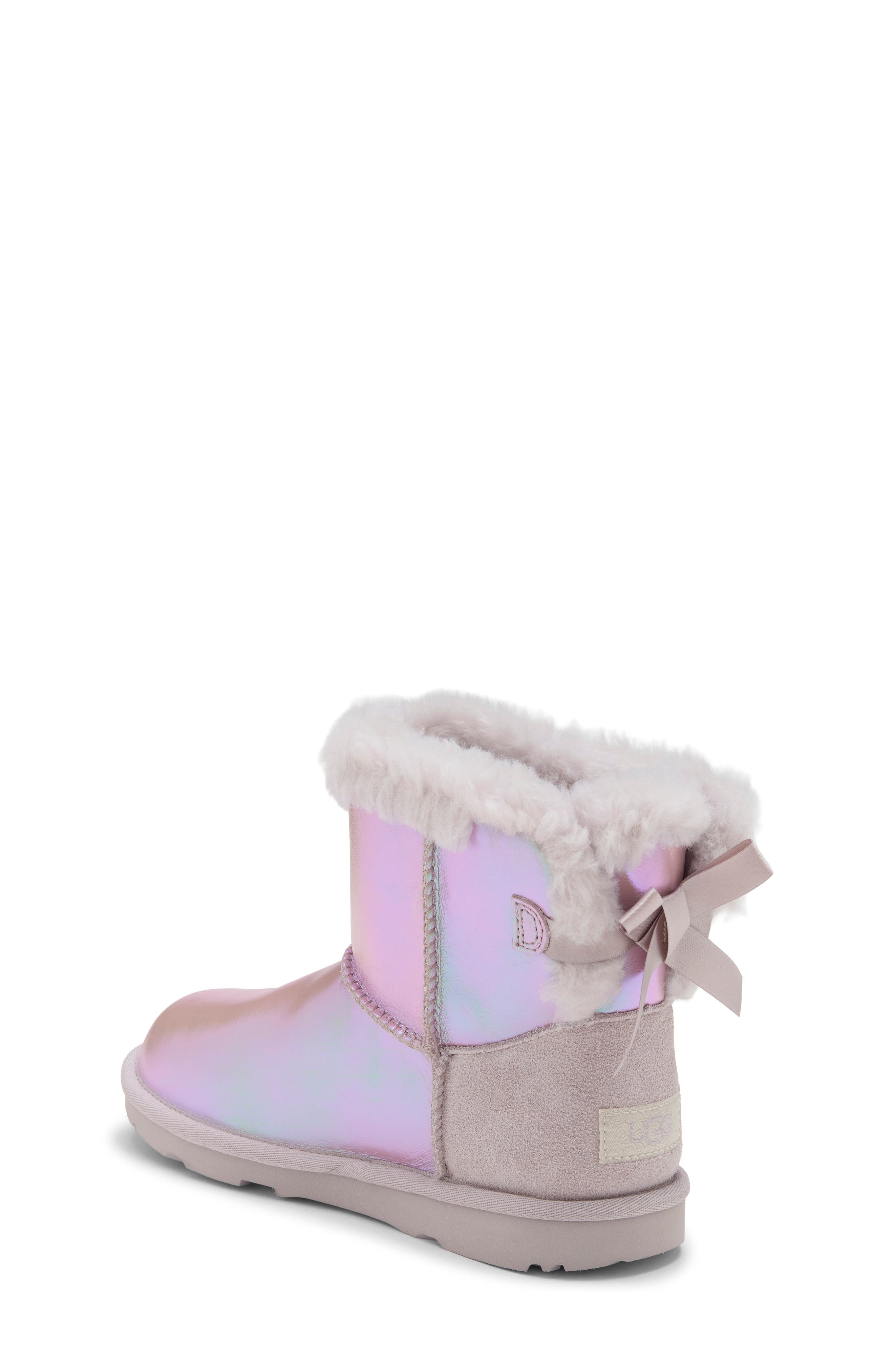 Kids' Mini Bailey Bow II Frosted Boot, Alternate, color, LAVENDER SMOKE