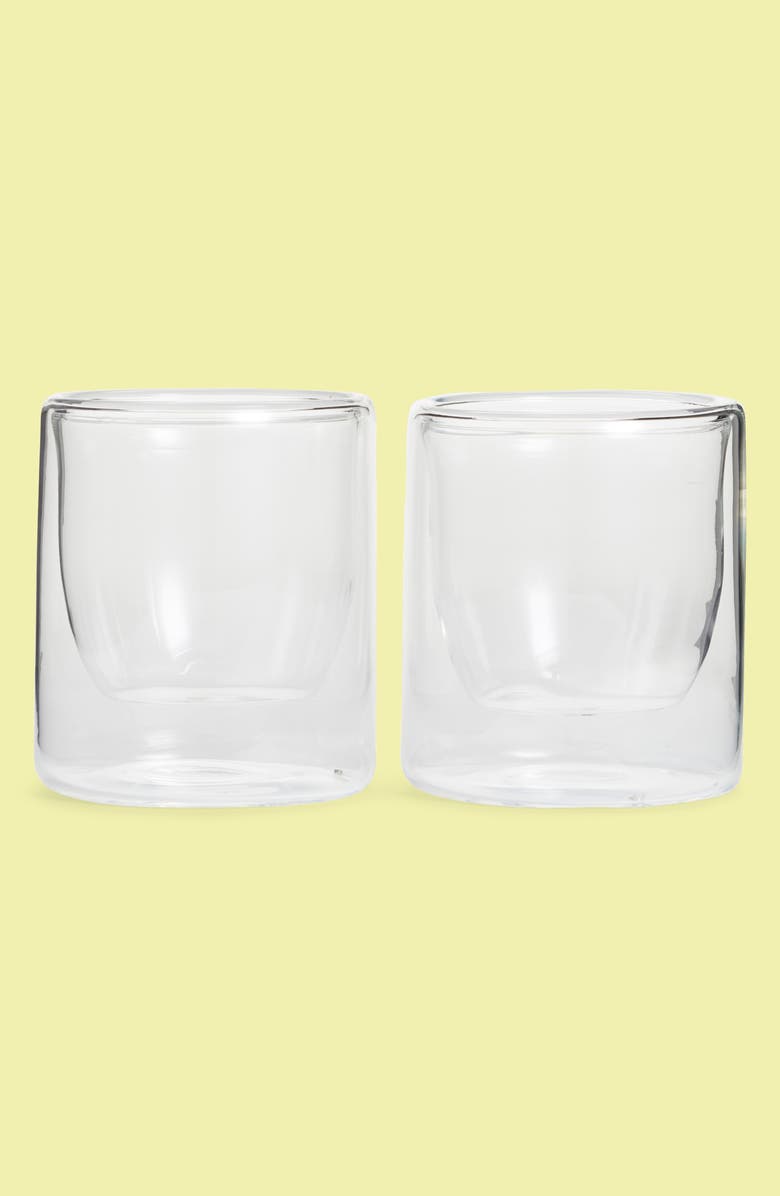 YIELD Set of 2 Double-Wall Borosilicate Glasses, Main, color,
