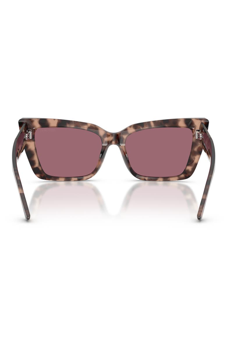 54mm Butterfly Sunglasses, Alternate, color, OPAL PINK HAVANA/ VIOLET