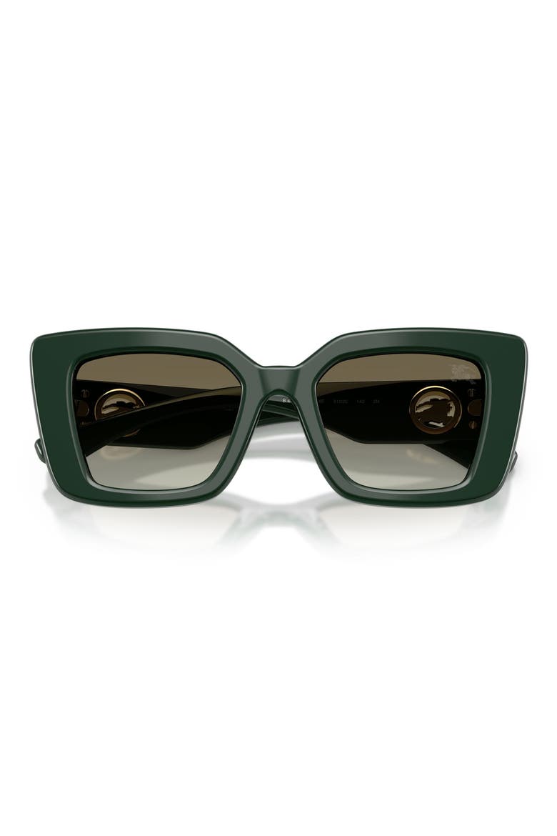 51mm Cat Eye Sunglasses, Alternate, color, GREEN / GREEN GRADIENT