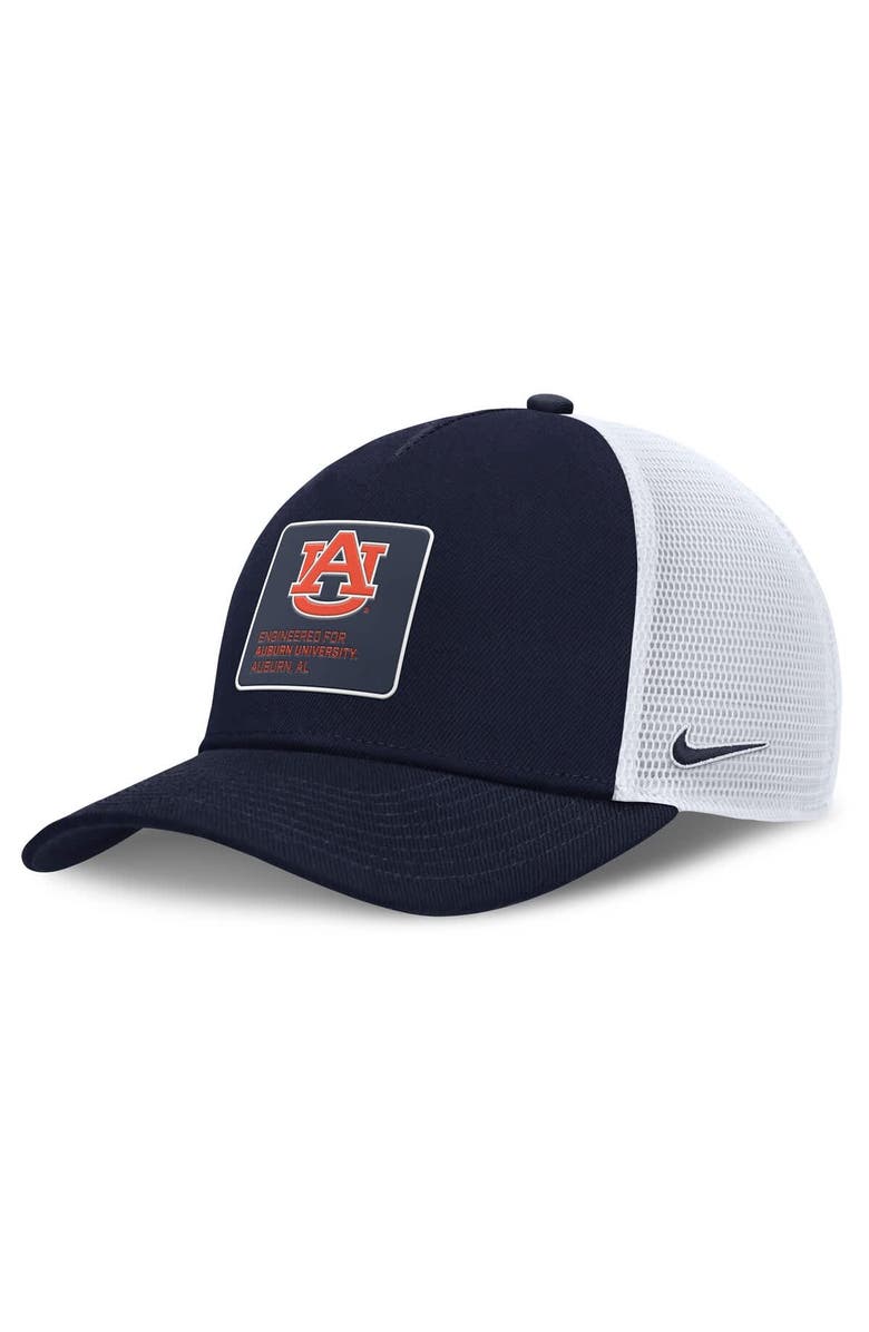 Nike Men's Nike  Navy Auburn Tigers 2025 On-Field Rise Engineered Dri-FIT Trucker Adjustable Hat, Main, color, 