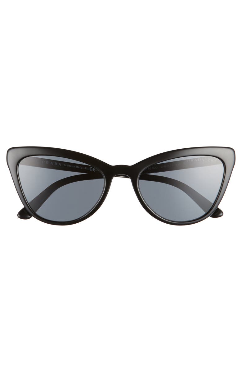 Prada 56mm Polarized Cat Eye Sunglasses, Alternate, color, 
