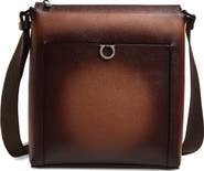 FERRAGAMO Trading Gancio Leather Crossbody Case