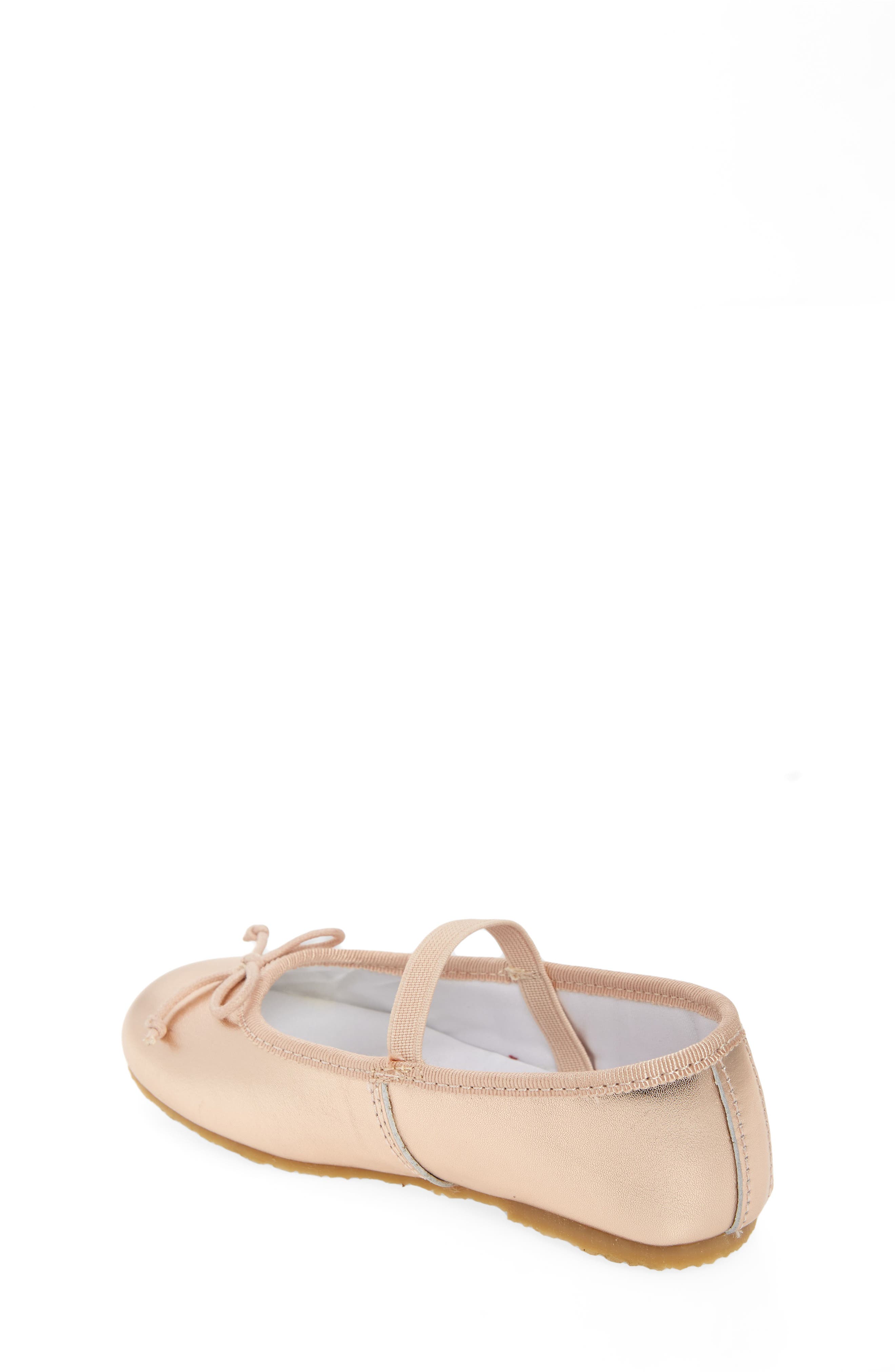 Kids' Alia Ballerina Flat, Alternate, color, ROSE GOLD
