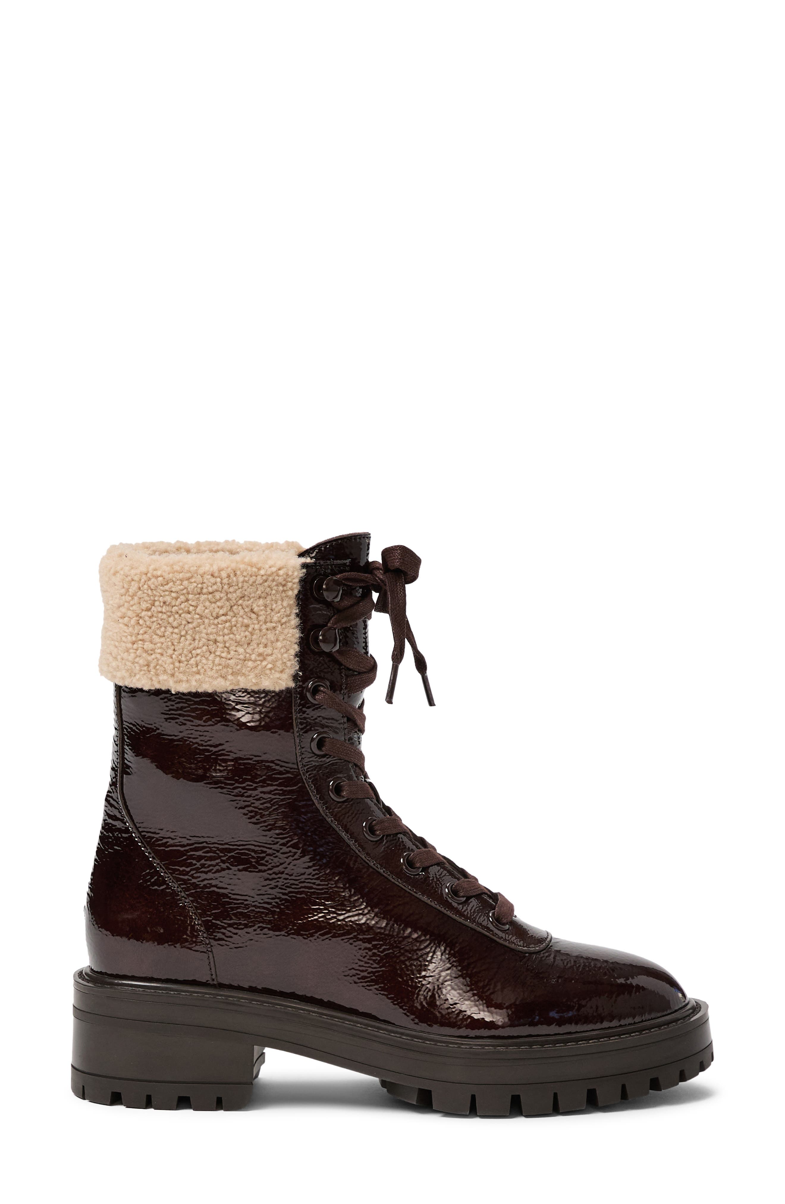 Briar Faux Shearling Bootie, Alternate, color, CHOCOLATE