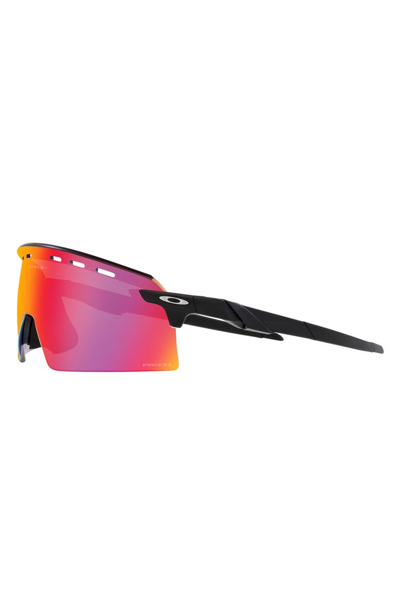 Oakley Encoder Strike Vented 136mm Prizm<sup>™</sup> Rimless Wrap Shield Sunglasses, Alternate, color, Black Grey