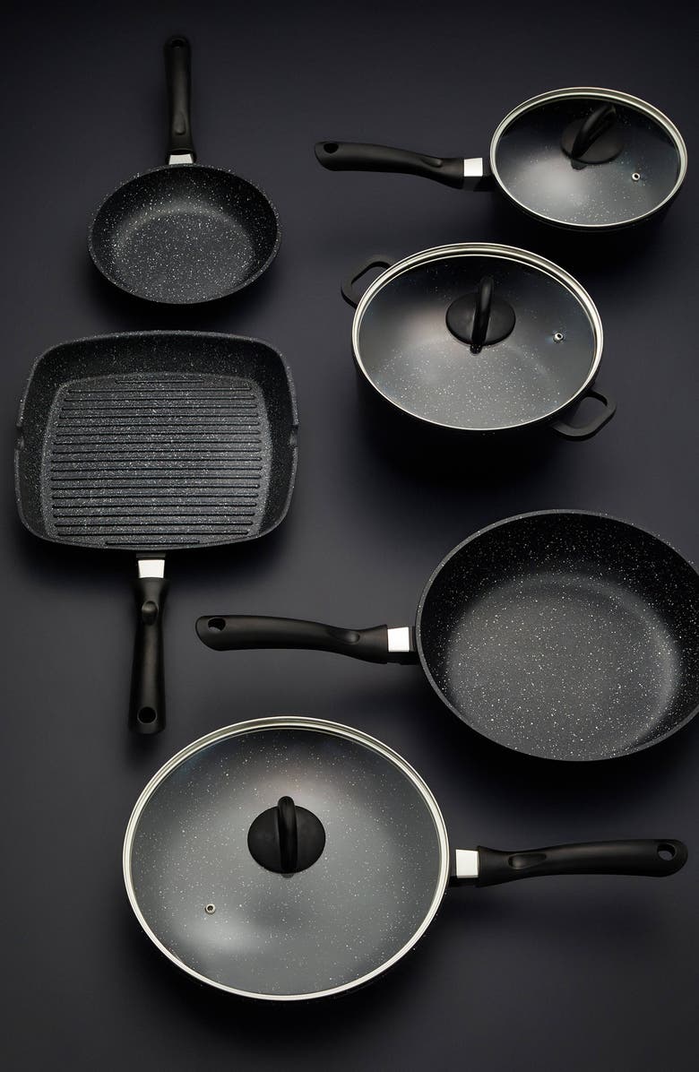 Cuisine::pro<sup>®</sup> STONE<sup>™</sup> 9-Piece Cookware Set, Alternate, color, Black