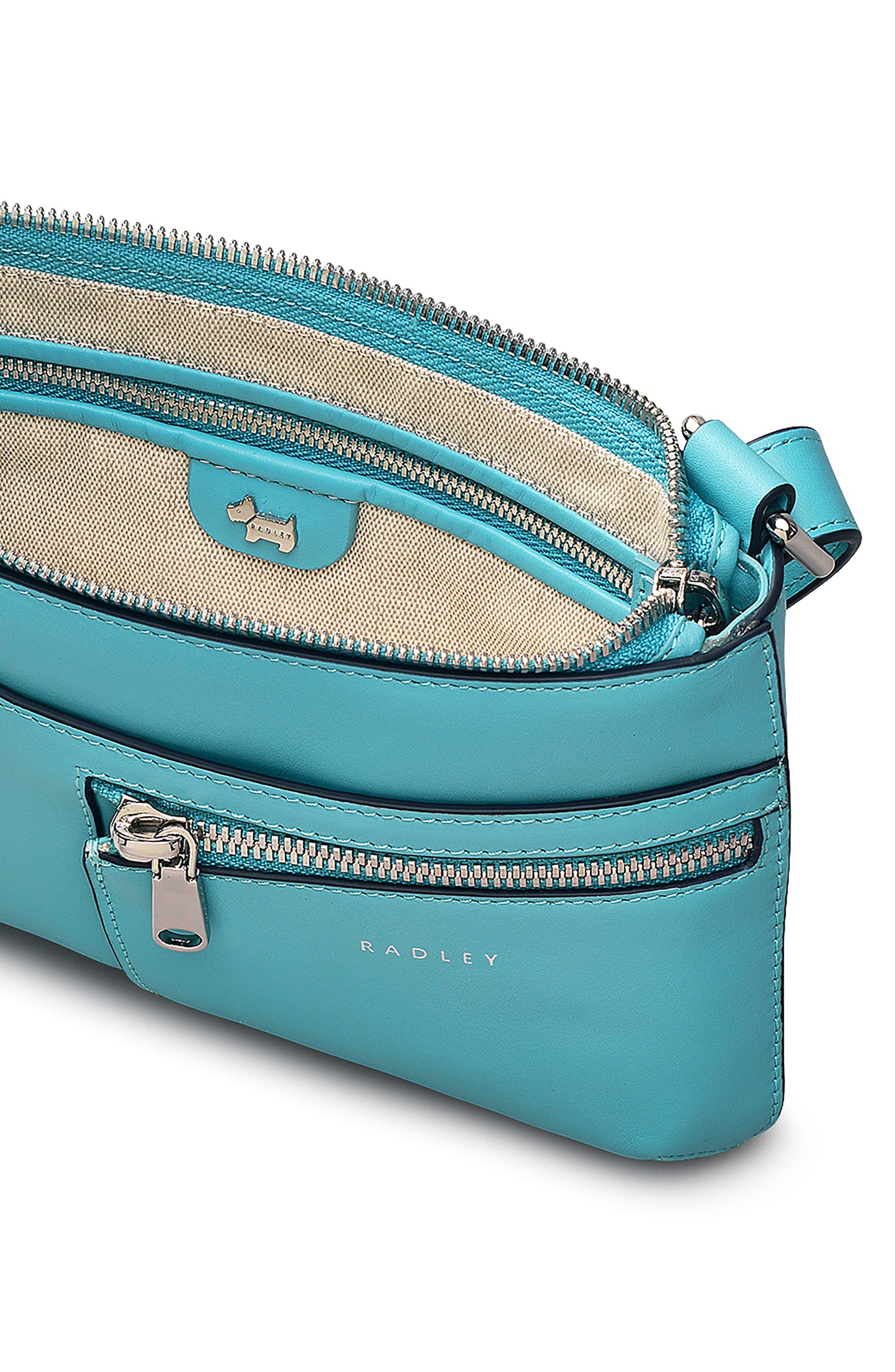Radley Pockets Mini Zip Top Crossbody Bag, Alternate, color, Maldives