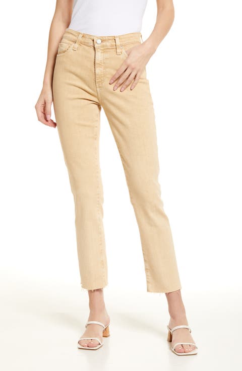 Mari Slim Crop Straight Leg Jeans