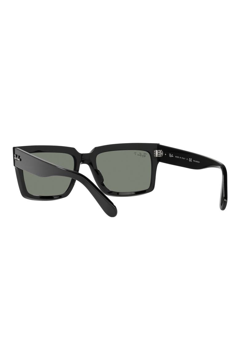 Inverness 54mm Pillow Sunglasses, Alternate, color, BLACK / GREEN