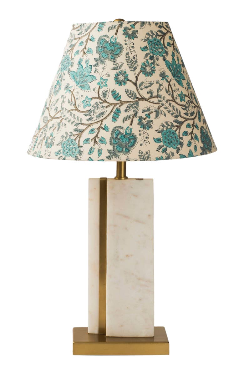 Mela Artisans Sculpta Marble Lamp Stand, Alternate, color, White Beige